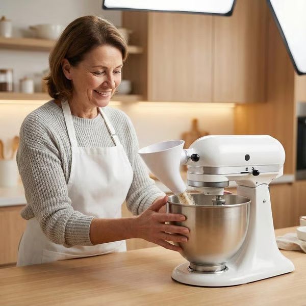 🔥Last Day 50% OFF - ✨Flour Funnel for Culinary Aid Stand Mixer