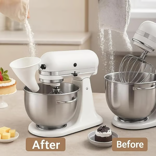🔥Last Day 50% OFF - ✨Flour Funnel for Culinary Aid Stand Mixer