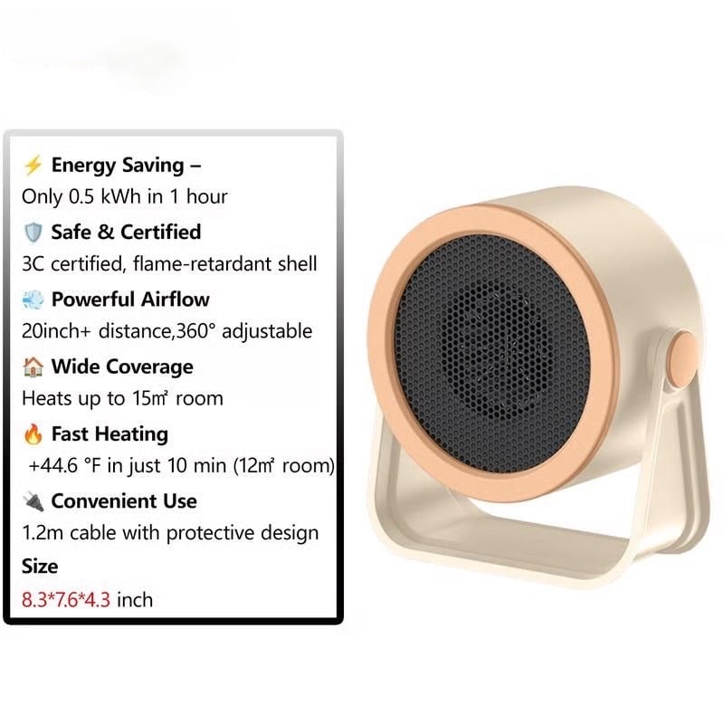 2026 Portable Heater – Outdoor & Desktop Mini Radiator