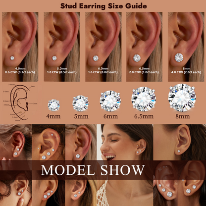 🔥Hot Sale 70% OFF!🔥Classic 4-Prong Moissanite Earrings